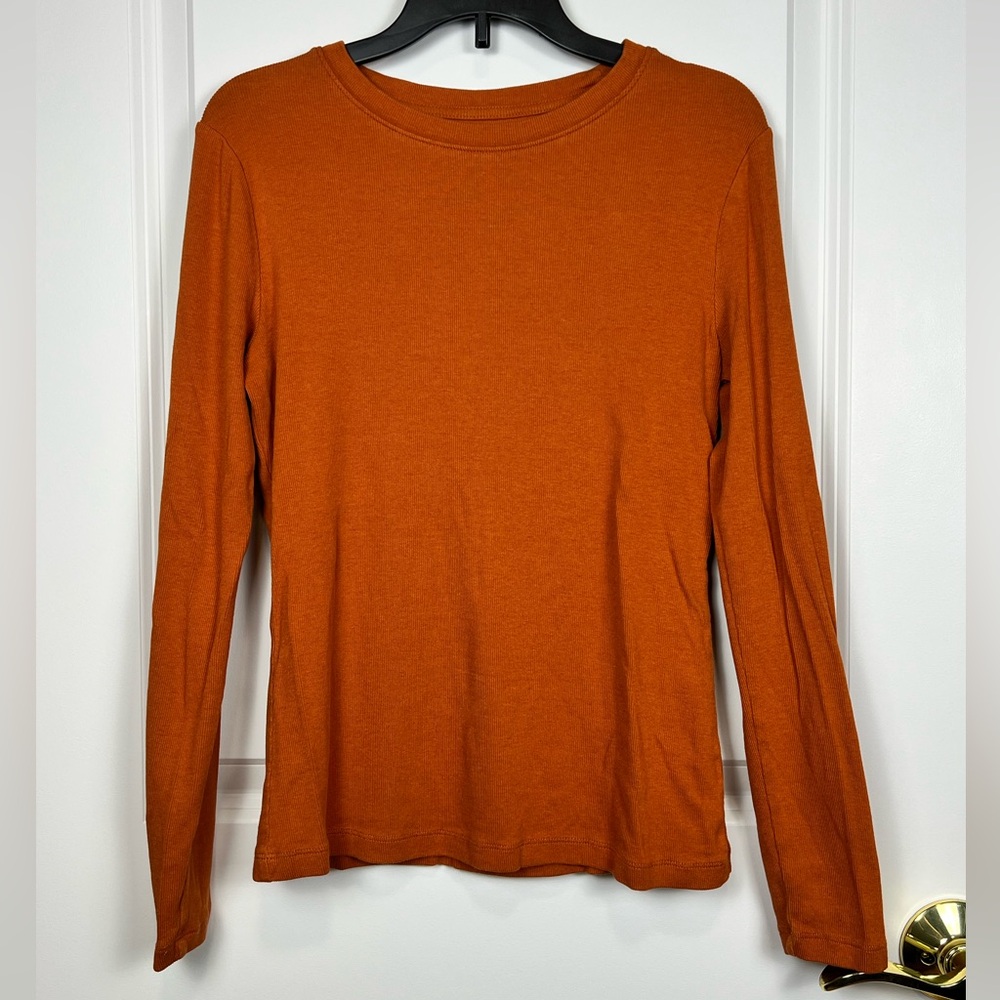 a new day Women's Orange Long Sleeve Top